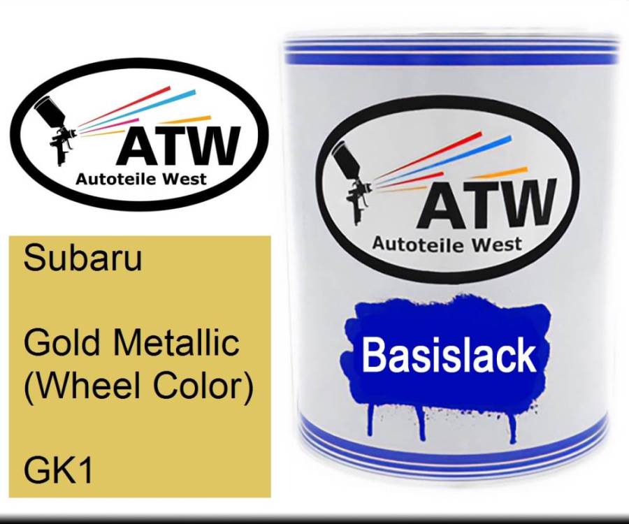 Subaru, Gold Metallic (Wheel Color), GK1: 1L Lackdose, von ATW Autoteile West.